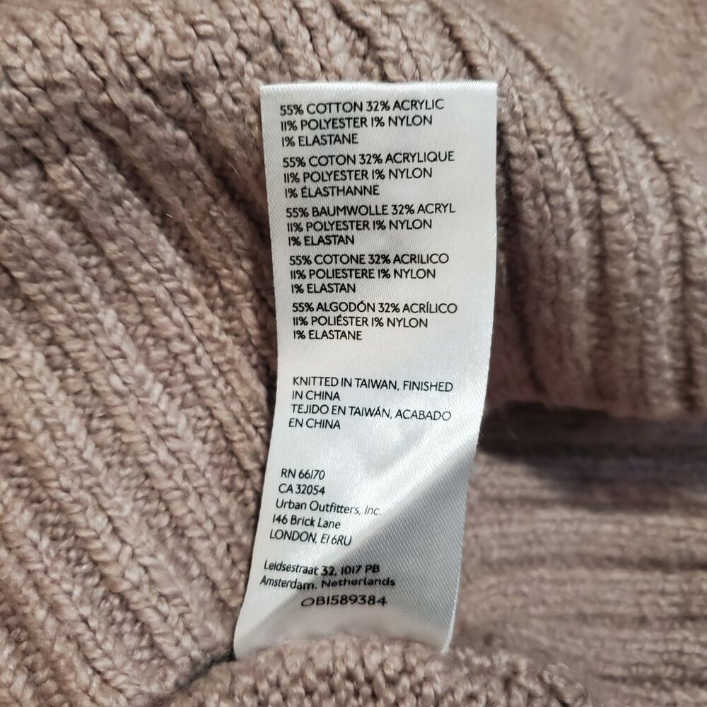MEAVE for Anthropologie Crewneck Puff Sleeve Worn Crop Sweater - XL - Picture 5 of 9
